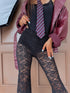 "LUX JACKPOT P8086" lace pants - black
